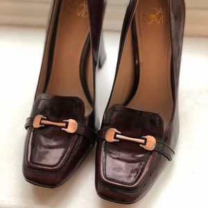 Burgundy Joan & David pumps